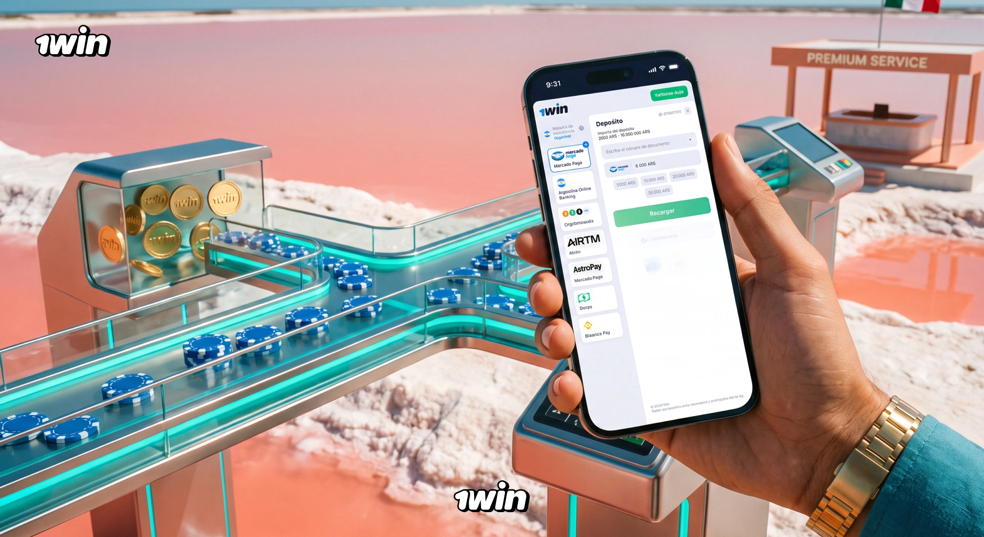 Métodos de pago de 1win en México